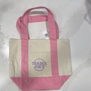 Pink and Cream Tote Bag